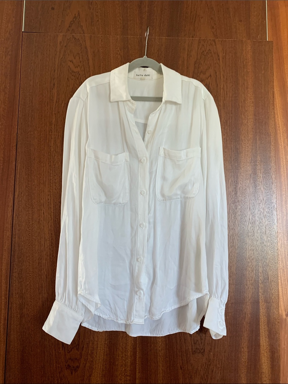 Bella Dahl White Long-Sleeve Button Down Shirt